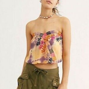 NWT Free People Feel Your Heartbeat  Strapless Top